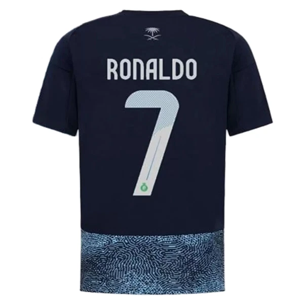 Günstige Al Nassr Ronaldo 7 Kindertrikot Auswärts 2025/26 Kurzarm