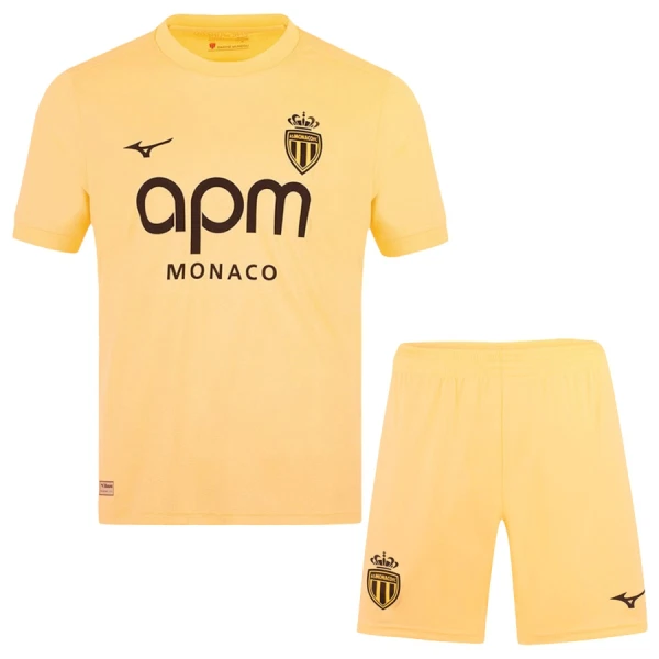 Günstige AS Monaco Kindertrikot Ausweich 2025/26 Kurzarm Günstige AS Monaco Kindertrikot Ausweich 2025/26 Kurzarm