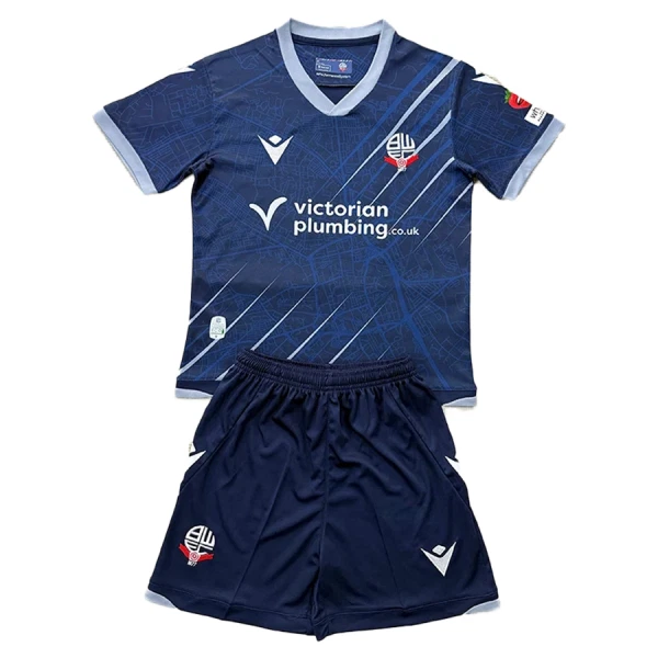 Günstige Bolton Wanderers Kindertrikot Auswärts 2025/26 Kurzarm Günstige Bolton Wanderers Kindertrikot Auswärts 2025/26 Kurzarm