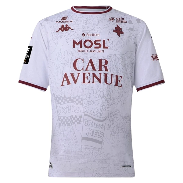 Günstige FC Metz Herrentrikot Auswärts 2025/26 Kurzarm Günstige FC Metz Herrentrikot Auswärts 2025/26 Kurzarm