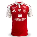 Günstige Stade Brestois Herrentrikot Heim 2025/26 Kurzarm