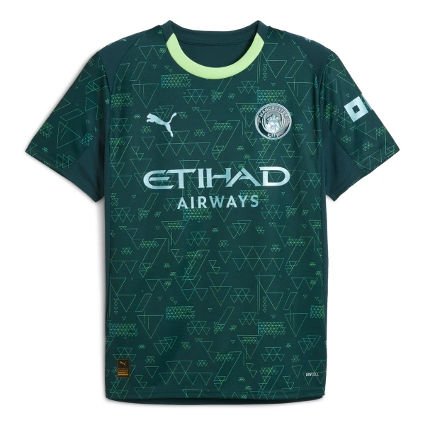 Günstige Manchester City Haaland 9 Herrentrikot Vierte EA Sport 2025/26 Kurzarm