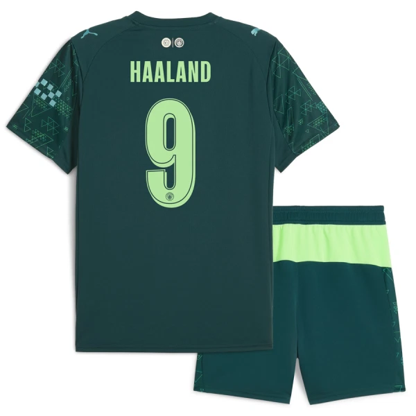 Günstige Manchester City Haaland 9 Kindertrikot Vierte EA Sport 2025/26 Kurzarm Günstige Manchester City Haaland 9 Kindertrikot Vierte EA Sport 2025/26 Kurzarm
