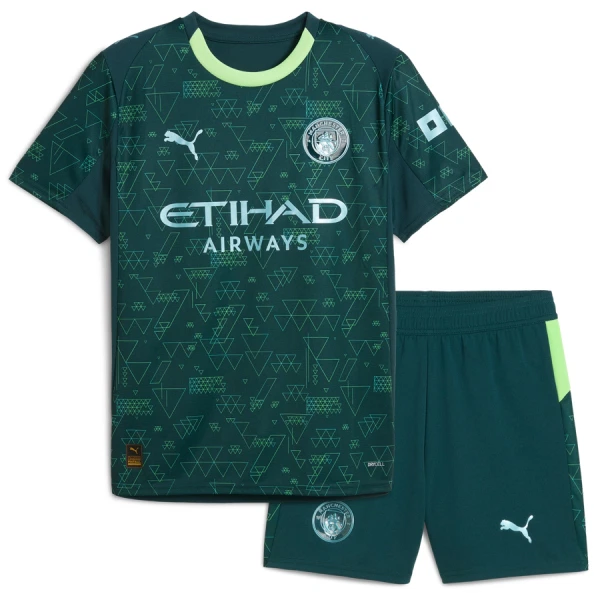 Günstige Manchester City Haaland 9 Kindertrikot Vierte EA Sport 2025/26 Kurzarm