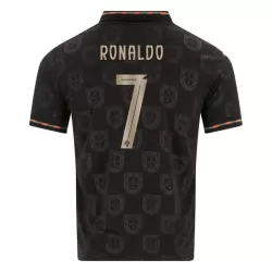 Günstige Portugal Black Panther Ronaldo 7 Herrentrikot 2025/26 Kurzarm - Speziell