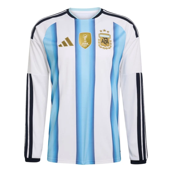 Günstige Argentinien Herrentrikot Heim WM 2026 Langarm