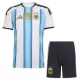 Günstige Argentinien Kindertrikot Heim WM 2026 Kurzarm