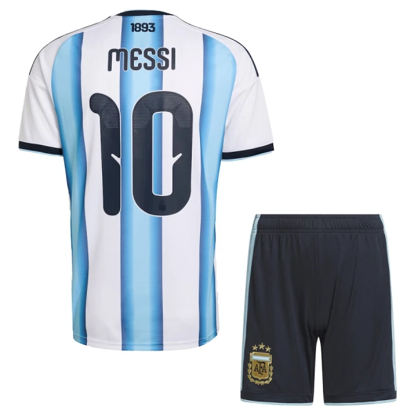 Günstige Argentinien Messi 10 Kindertrikot Heim WM 2026 Kurzarm