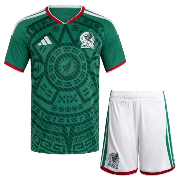 Günstige Mexiko Kindertrikot Heim WM 2026 Kurzarm