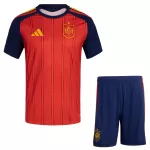 Günstige Spanien Kindertrikot Heim WM 2026 Kurzarm
