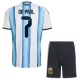 Günstige Argentinien De Paul 7 Kindertrikot Heim WM 2026 Kurzarm
