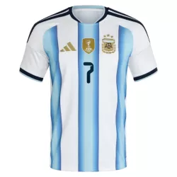 Günstige Argentinien De Paul 7 Kindertrikot Heim WM 2026 Kurzarm