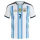 Günstige Argentinien De Paul 7 Kindertrikot Heim WM 2026 Kurzarm
