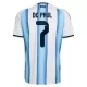 Günstige Argentinien De Paul 7 Kindertrikot Heim WM 2026 Kurzarm