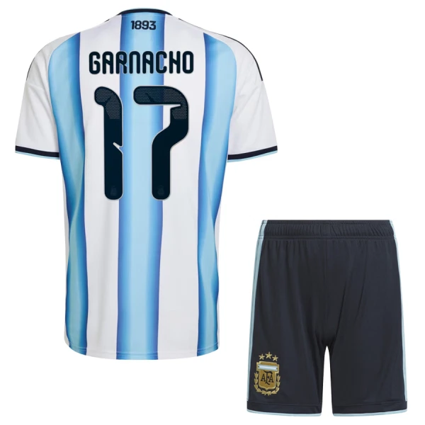 Günstige Argentinien Garnacho 17 Kindertrikot Heim WM 2026 Kurzarm