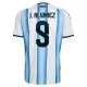 Günstige Argentinien J. Alvarez 9 Kindertrikot Heim WM 2026 Kurzarm