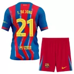 Günstige FC Barcelona Frenkie de Jong 21 Kindertrikot Vierte 2025/26 Kurzarm