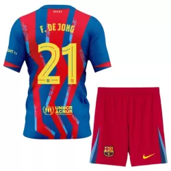 Günstige FC Barcelona Frenkie de Jong 21 Kindertrikot Vierte 2025/26 Kurzarm