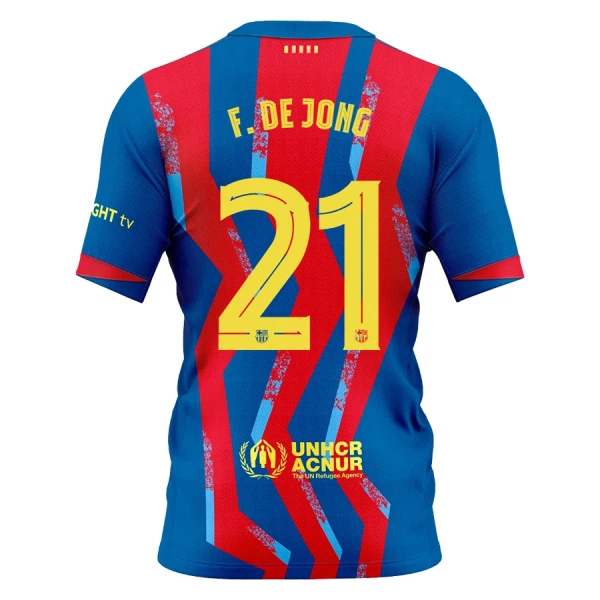 Günstige FC Barcelona Frenkie de Jong 21 Kindertrikot Vierte 2025/26 Kurzarm
