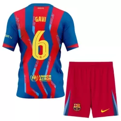 Günstige FC Barcelona Gavi 6 Kindertrikot Vierte 2025/26 Kurzarm