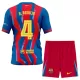 Günstige FC Barcelona R. Araujo 4 Kindertrikot Vierte 2025/26 Kurzarm