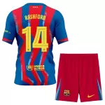 Günstige FC Barcelona Rashford 14 Kindertrikot Vierte 2025/26 Kurzarm