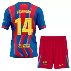 Günstige FC Barcelona Rashford 14 Kindertrikot Vierte 2025/26 Kurzarm