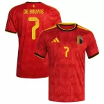 Günstige Belgien De Bruyne 7 Herrentrikot Heim WM 2026 Kurzarm