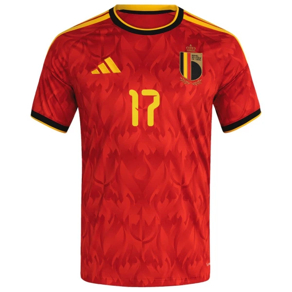 Günstige Belgien De Ketelaere 17 Herrentrikot Heim WM 2026 Kurzarm