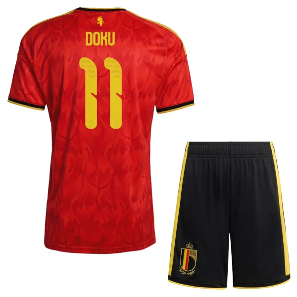 Günstige Belgien Doku 11 Kindertrikot Heim WM 2026 Kurzarm Günstige Belgien Doku 11 Kindertrikot Heim WM 2026 Kurzarm
