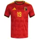 Günstige Belgien Openda 19 Herrentrikot Heim WM 2026 Kurzarm