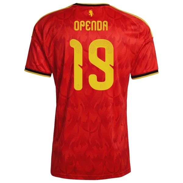 Günstige Belgien Openda 19 Herrentrikot Heim WM 2026 Kurzarm