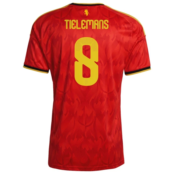 Günstige Belgien Tielemans 8 Herrentrikot Heim WM 2026 Kurzarm