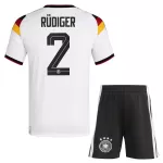 Günstige Deutschland Rudiger 2 Kindertrikot Heim WM 2026 Kurzarm