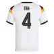 Günstige Deutschland Tah 4 Herrentrikot Heim WM 2026 Kurzarm