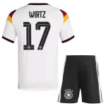 Günstige Deutschland Wirtz 17 Kindertrikot Heim WM 2026 Kurzarm