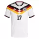 Günstige Deutschland Wirtz 17 Kindertrikot Heim WM 2026 Kurzarm