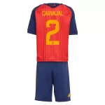 Günstige Spanien Carvajal 2 Kindertrikot Heim WM 2026 Kurzarm