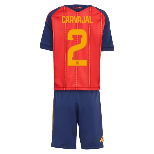 Günstige Spanien Carvajal 2 Kindertrikot Heim WM 2026 Kurzarm Günstige Spanien Carvajal 2 Kindertrikot Heim WM 2026 Kurzarm