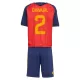 Günstige Spanien Carvajal 2 Kindertrikot Heim WM 2026 Kurzarm Günstige Spanien Carvajal 2 Kindertrikot Heim WM 2026 Kurzarm