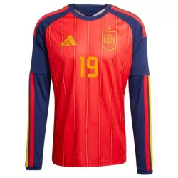 Günstige Spanien Lamine Yamal 19 Herrentrikot Heim WM 2026 Langarm