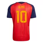 Günstige Spanien Olmo 10 Herrentrikot Heim WM 2026 Kurzarm