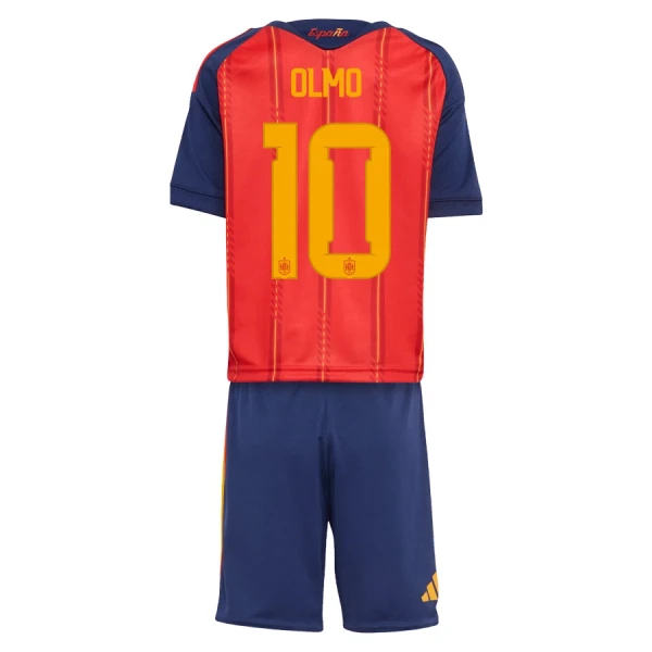 Günstige Spanien Olmo 10 Kindertrikot Heim WM 2026 Kurzarm Günstige Spanien Olmo 10 Kindertrikot Heim WM 2026 Kurzarm