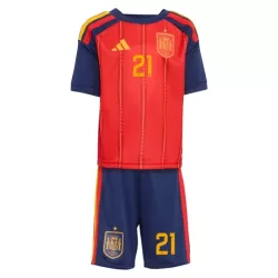 Günstige Spanien OYARZABAL 21 Kindertrikot Heim WM 2026 Kurzarm