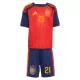 Günstige Spanien OYARZABAL 21 Kindertrikot Heim WM 2026 Kurzarm