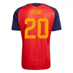 Günstige Spanien Pedri 20 Herrentrikot Heim WM 2026 Kurzarm