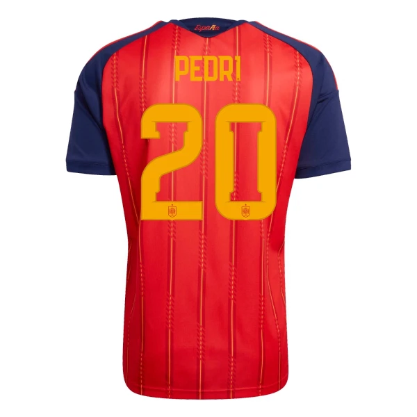 Günstige Spanien Pedri 20 Herrentrikot Heim WM 2026 Kurzarm