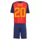 Günstige Spanien Pedri 20 Kindertrikot Heim WM 2026 Kurzarm