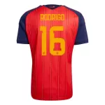 Günstige Spanien Rodrigo 16 Herrentrikot Heim WM 2026 Kurzarm
