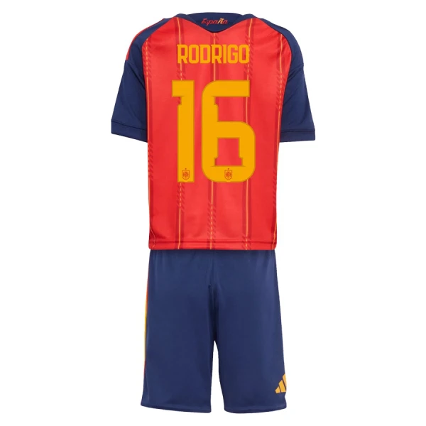 Günstige Spanien Rodrigo 16 Kindertrikot Heim WM 2026 Kurzarm Günstige Spanien Rodrigo 16 Kindertrikot Heim WM 2026 Kurzarm